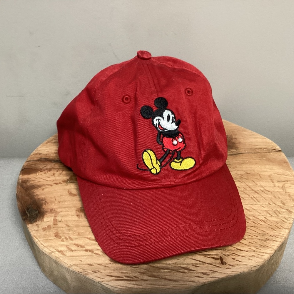 🔴 Mickey Mouse Baseball Hat / Cap - Embroidered w / Rhinestones - Excellent - Picture 1 of 12
